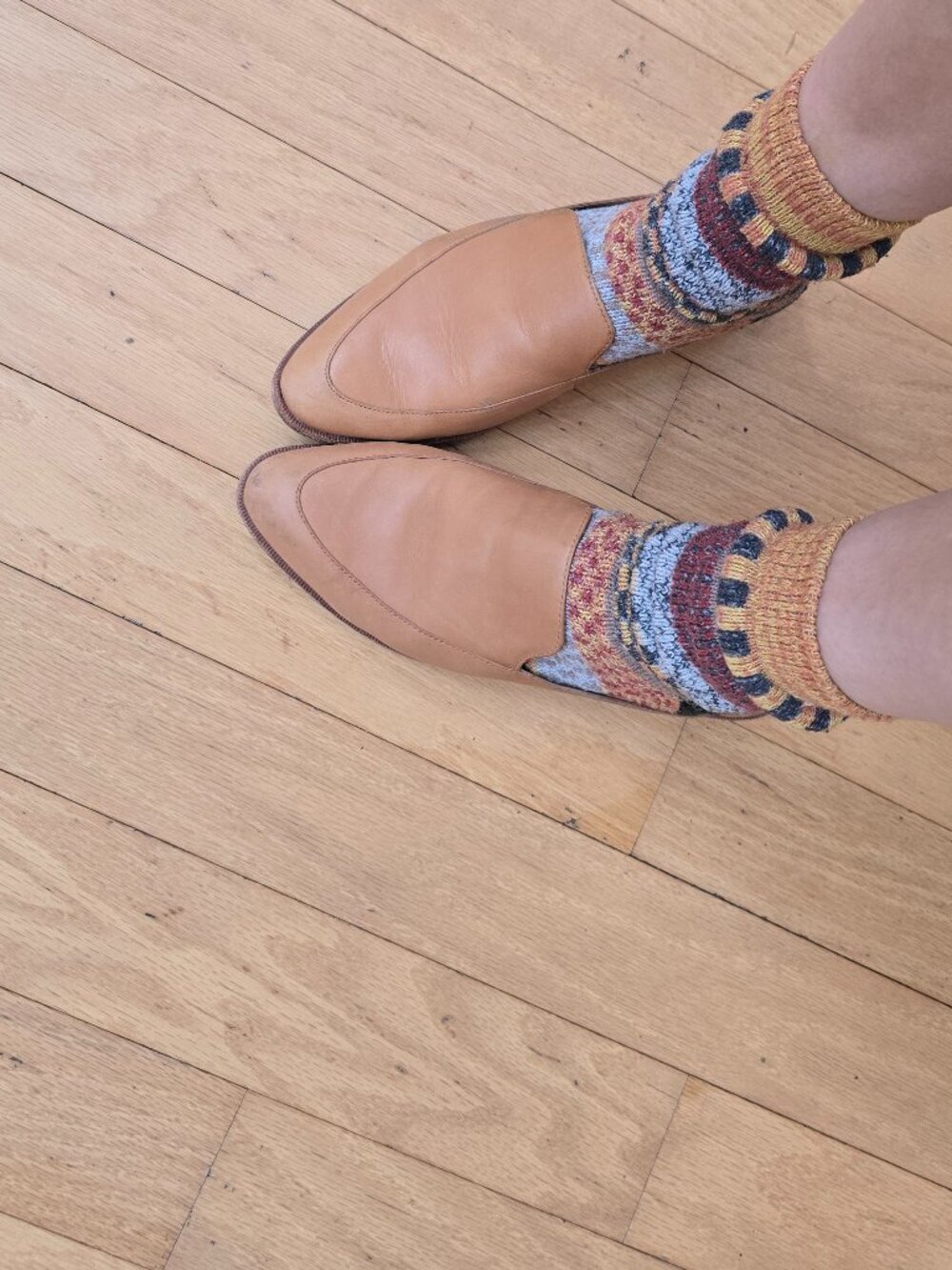 Madewell | Frances Loafer tan leather minimalist pointed toe loafers | WMS 8.5